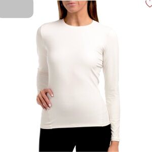 Yogalicious Sports Bra Long Sleeve Stretch Knit Base Layer Full Length Thermal